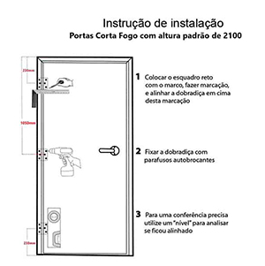 Porta Corta Fogo - P90 E P120